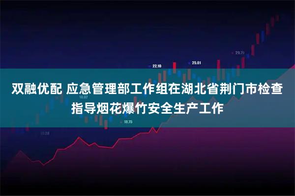 双融优配 应急管理部工作组在湖北省荆门市检查指导烟花爆竹安全生产工作